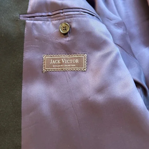 Jack Victor Exclusive Collection 48XL 100% Cashmere Black‎ Sport Coat Blazer